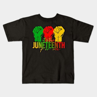 It's The Juneteenth For Me, Free-ish Since 1865 Independence Kids T-Shirt